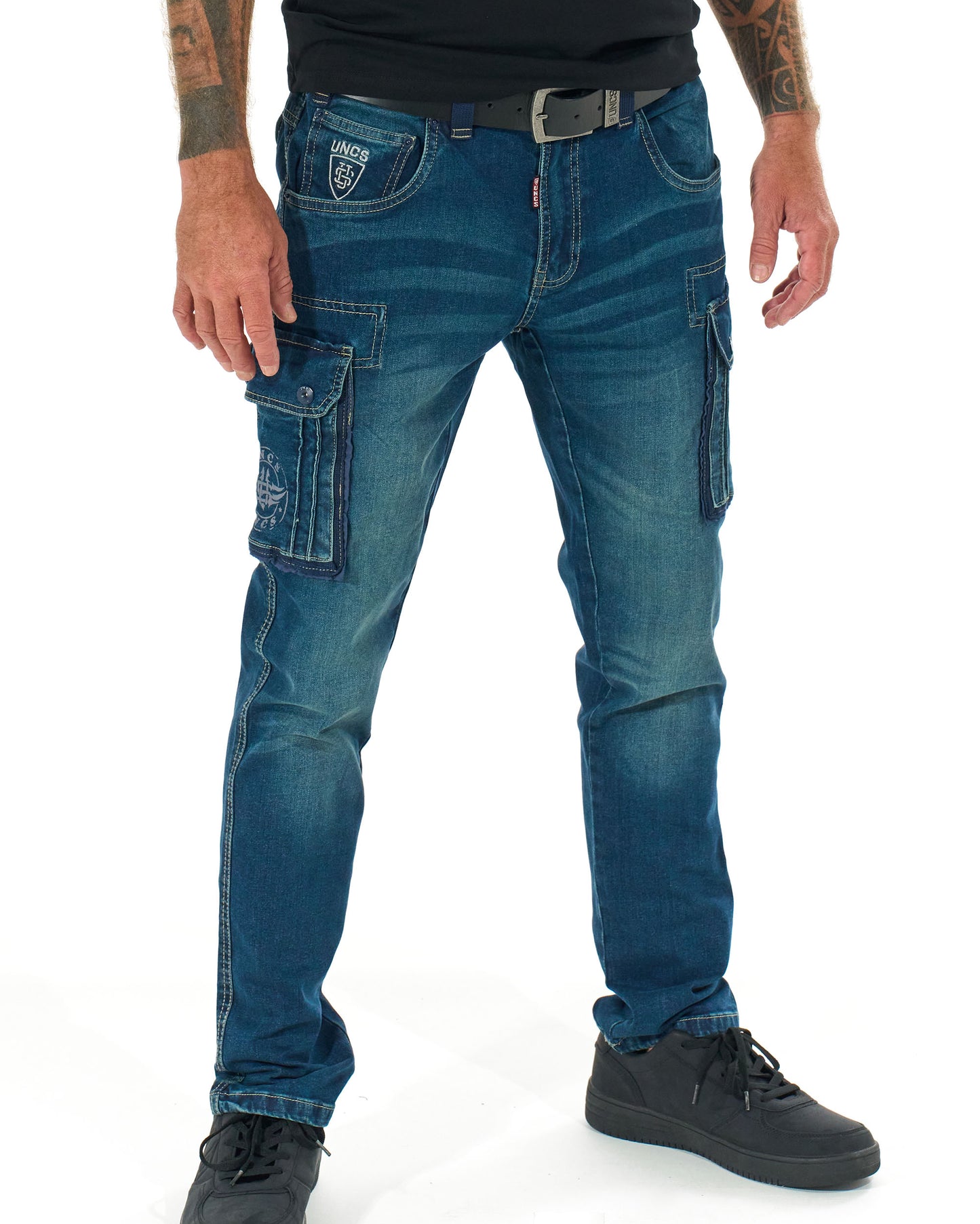 KENNETH Men's pants DENIM BLUE