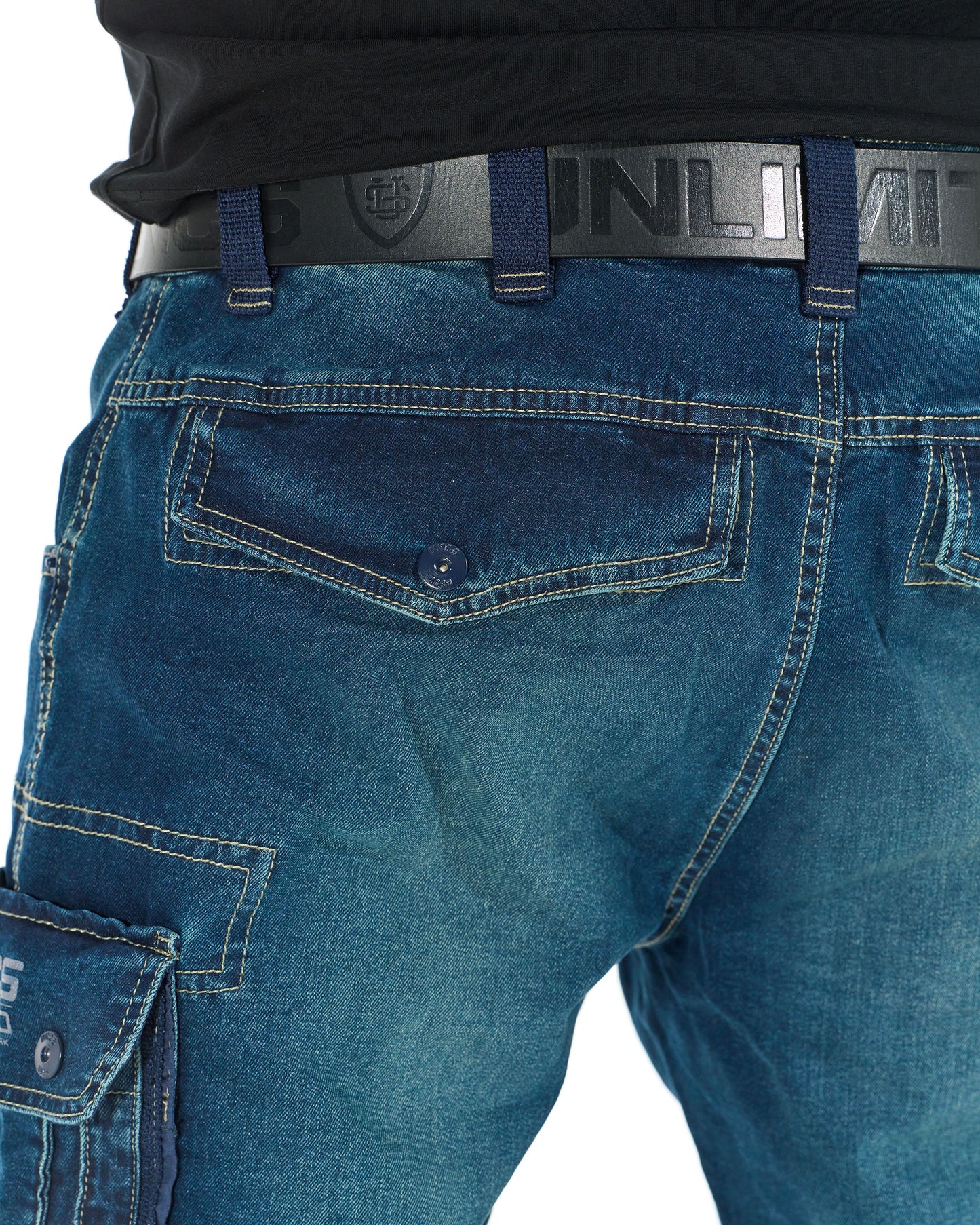 KENNETH Men's pants DENIM BLUE