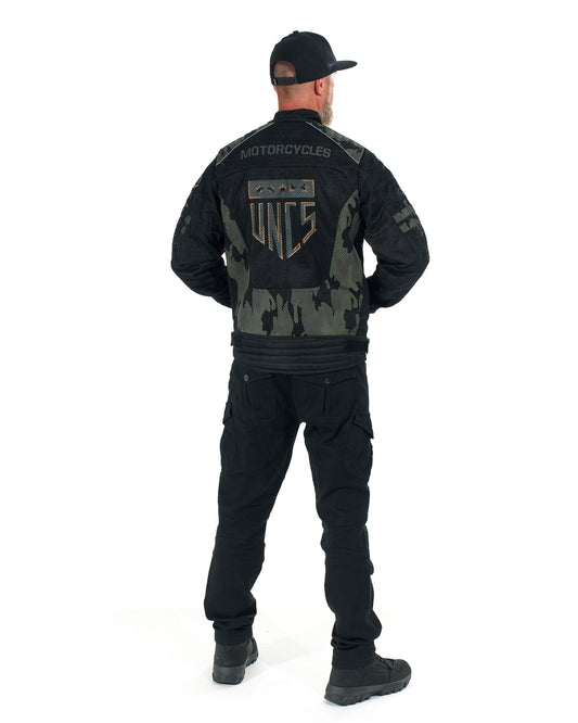 MOTORCYCLE (WITH PRINT) BLACK Men's Jacket BLACK