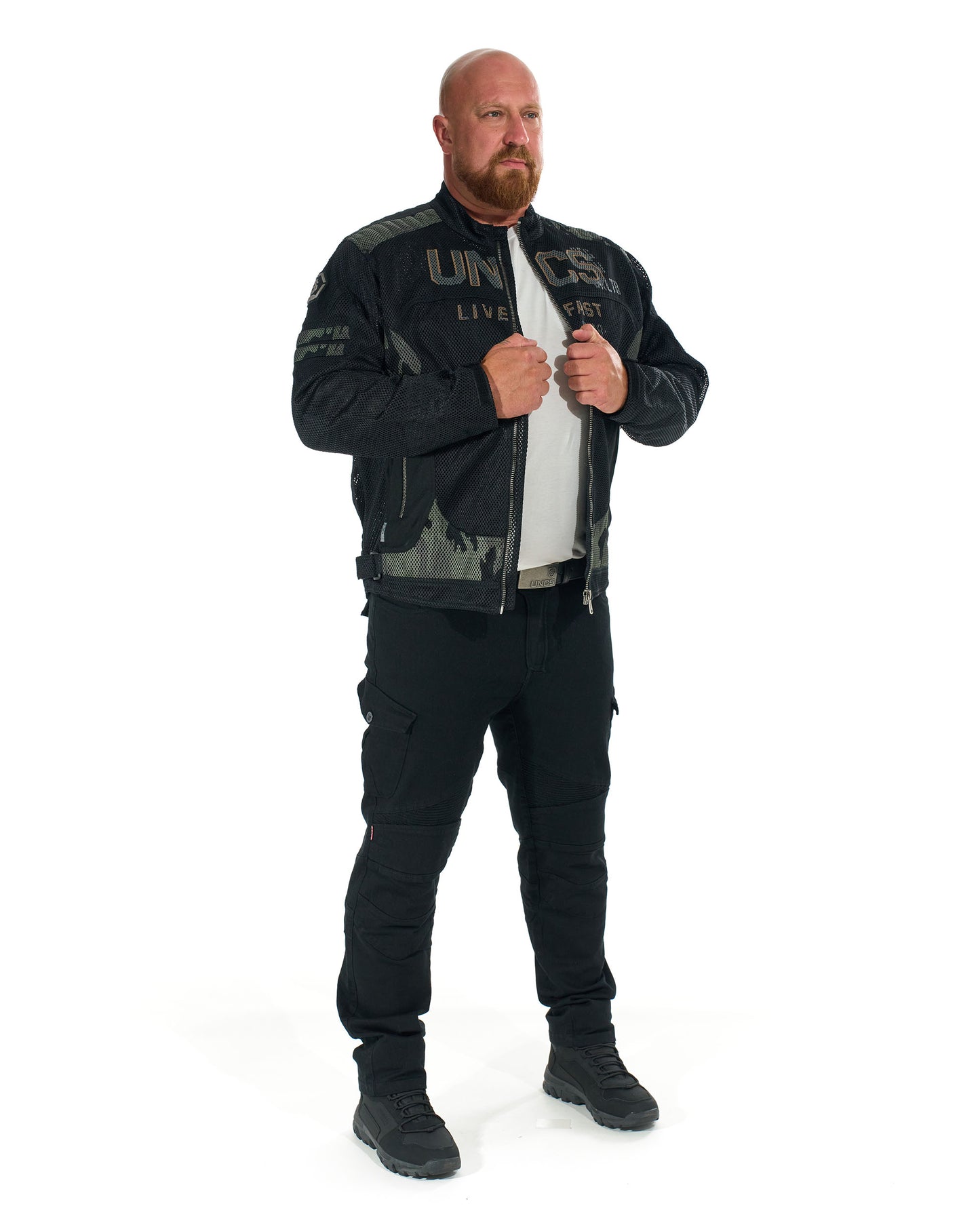 MOTORCYCLE (WITH PRINT) BLACK Men's Jacket BLACK