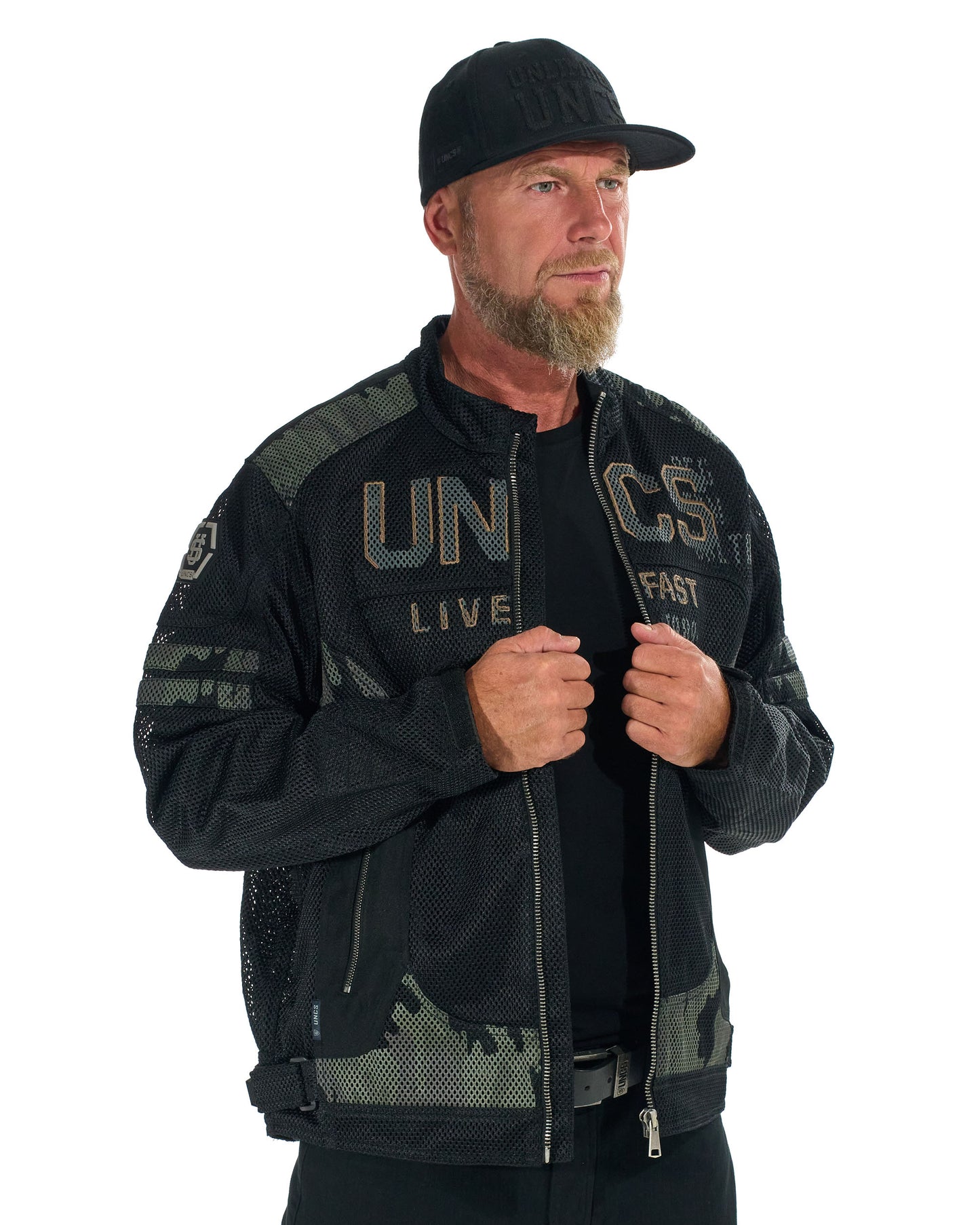 MOTORCYCLE (WITH PRINT) BLACK Men's Jacket BLACK
