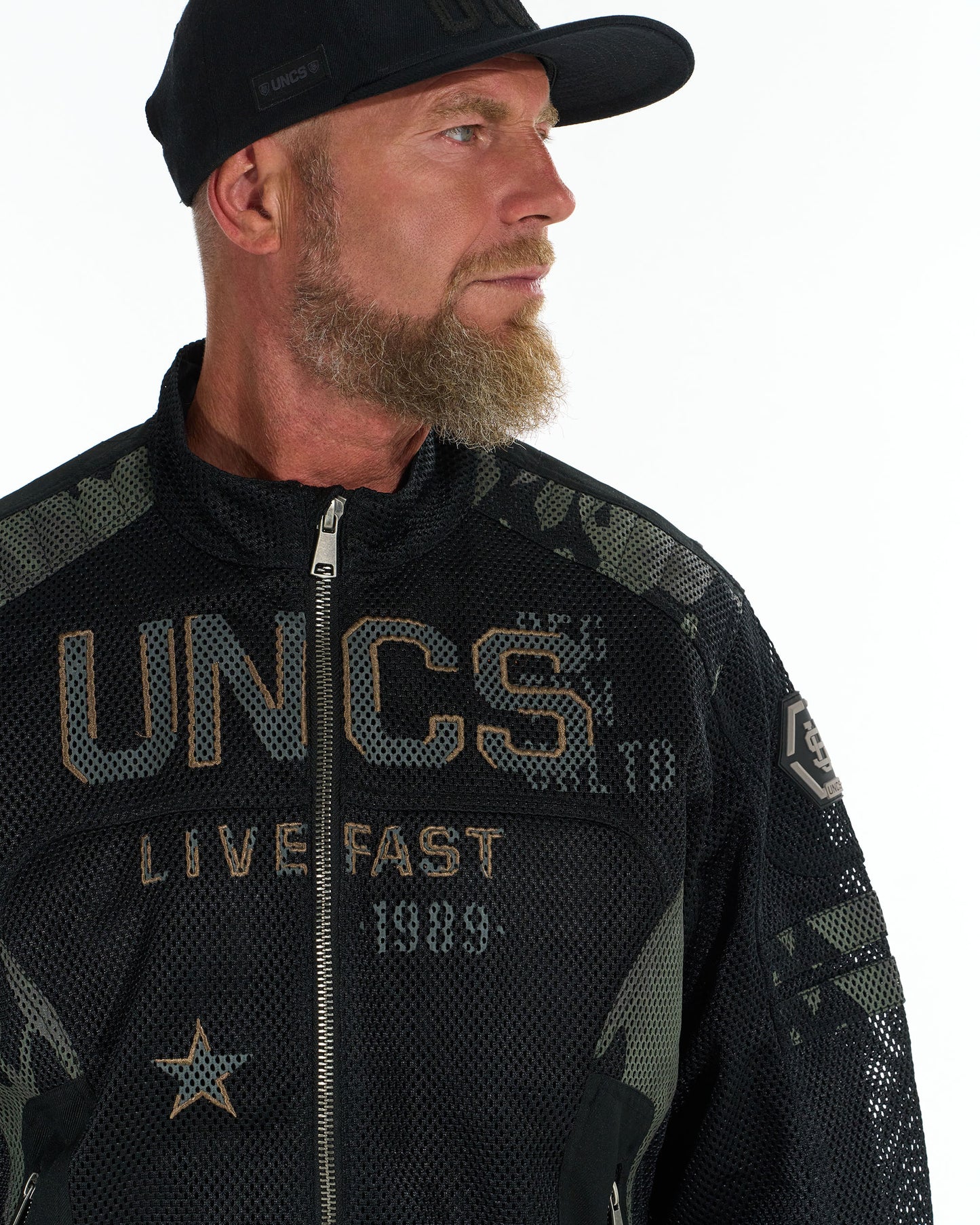 MOTORCYCLE (WITH PRINT) BLACK Men's Jacket BLACK