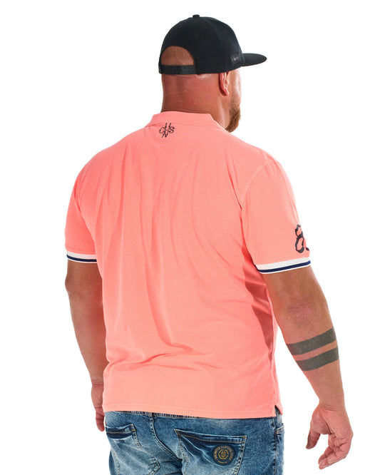 DERICK III Men's Polo NEON CORAL