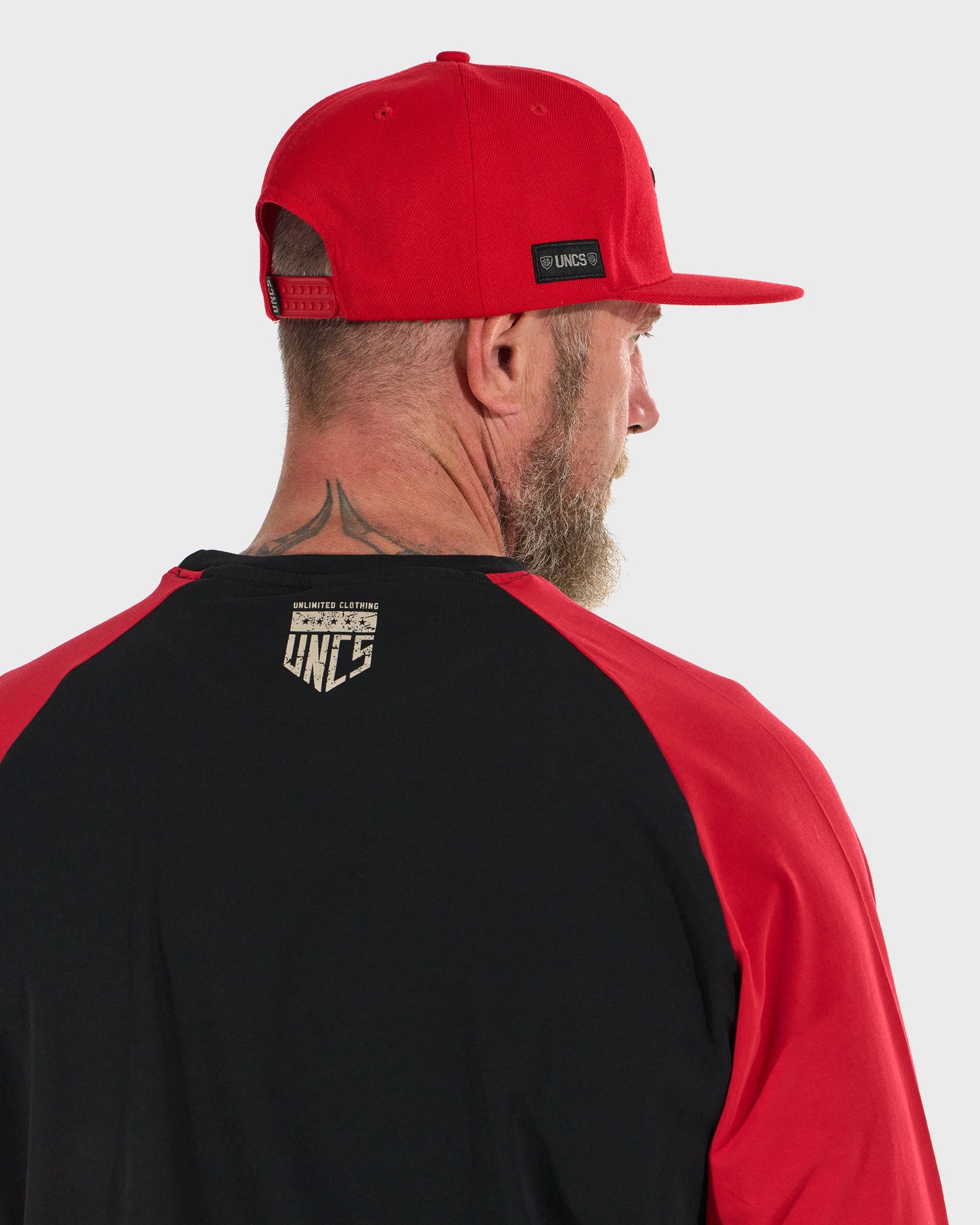 CONNOR I LS Men's T-Shirt BLACK/RED