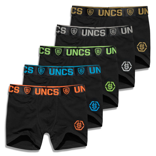 HEXAGON Underwear 5 pcs (LONG) BLACK