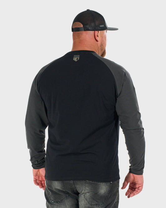 CONNOR II LS Men's T-Shirt BLACK/GREY