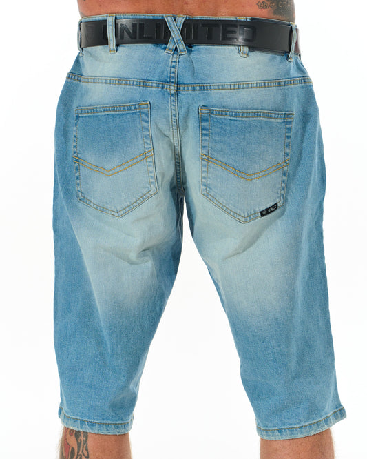 BUCK II (LONG) Men's Shorts LIGHT DENIM