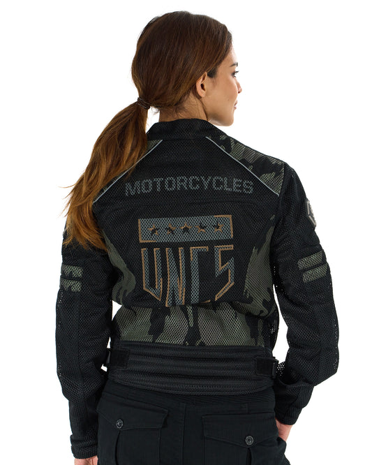 MOTORCYCLE (WITH PRINT) WOMEN'S BLACK Women's jacket BLACK