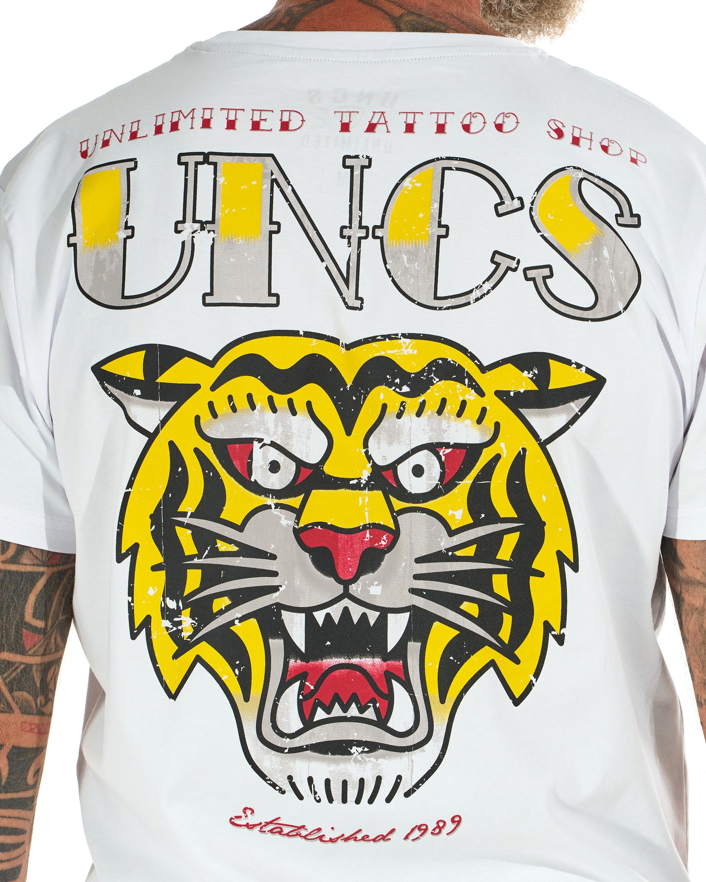 TIGER Men's T-Shirt WHITE