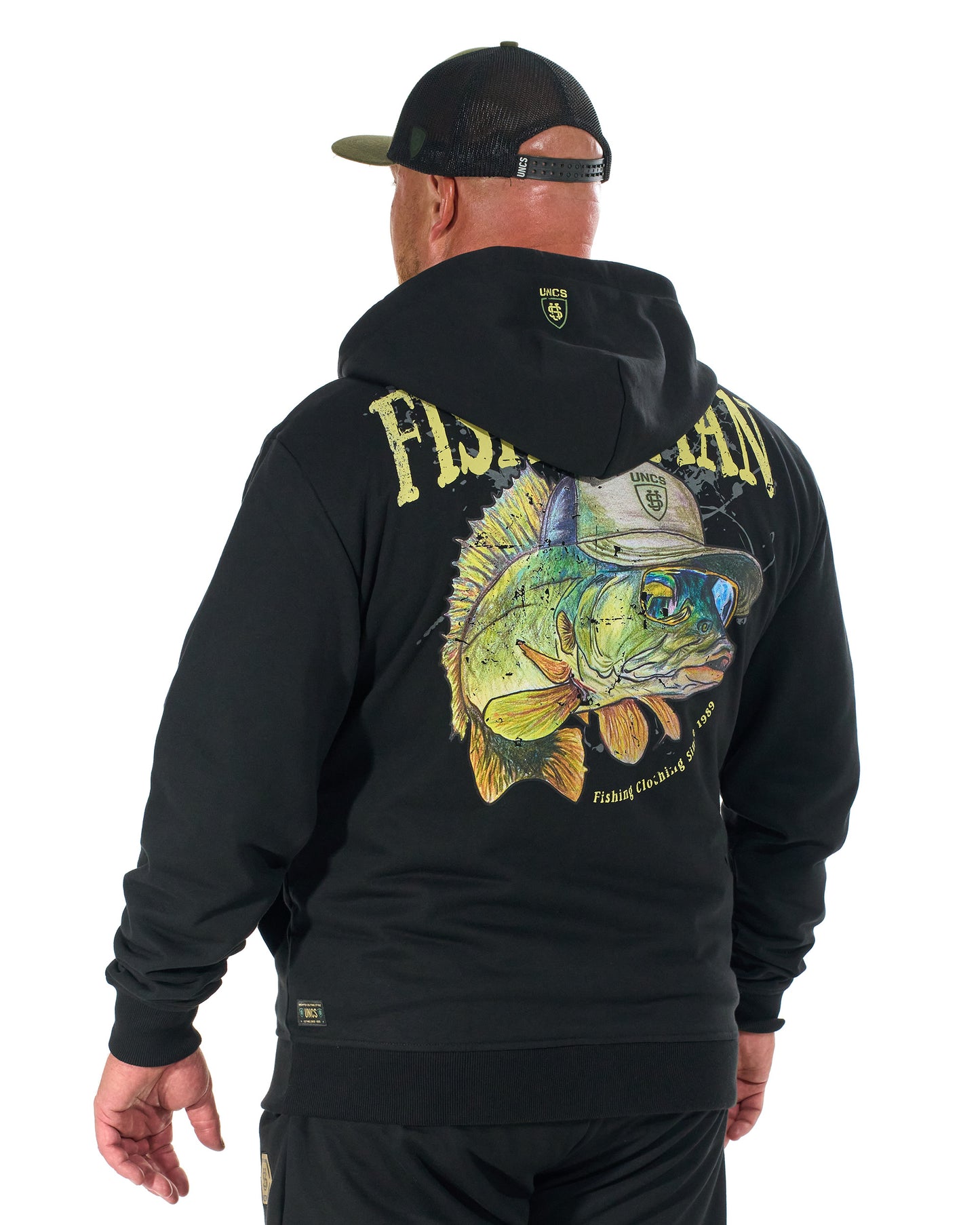 FISHERMAN Men's Sweatshirt BLACK
