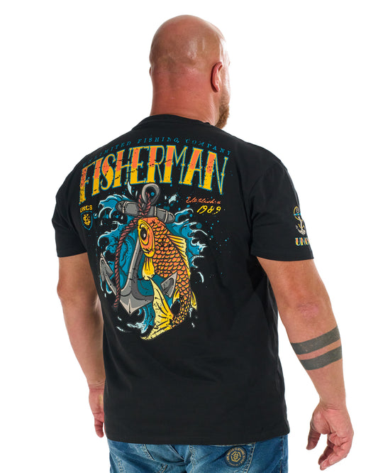 FISHERMAN IV Men's T-Shirt BLACK