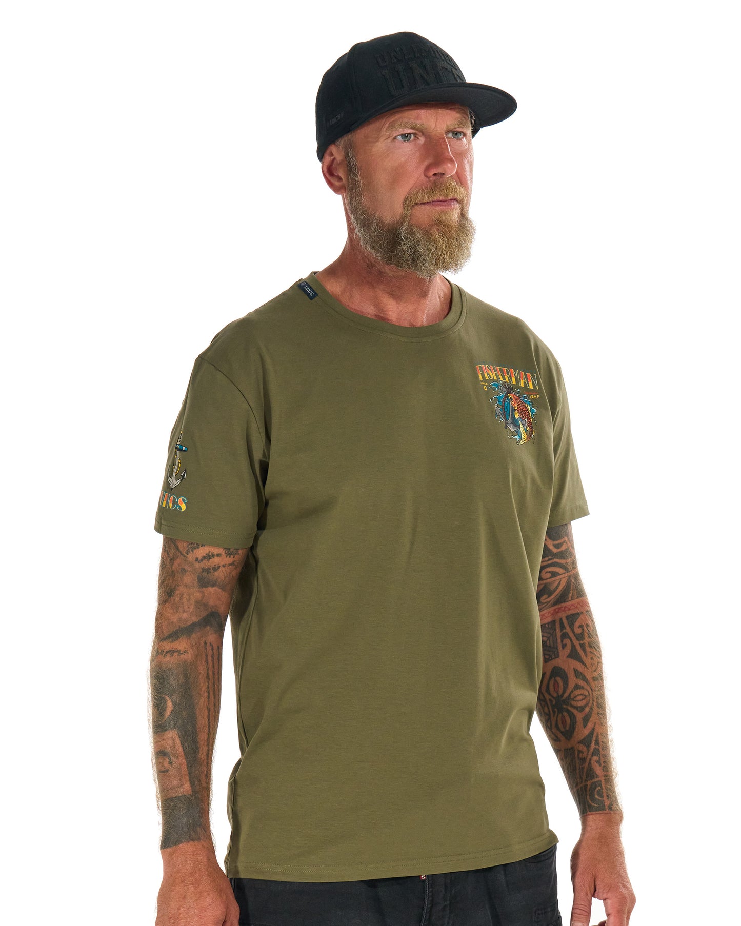 FISHERMAN IV Men's T-Shirt KHAKI