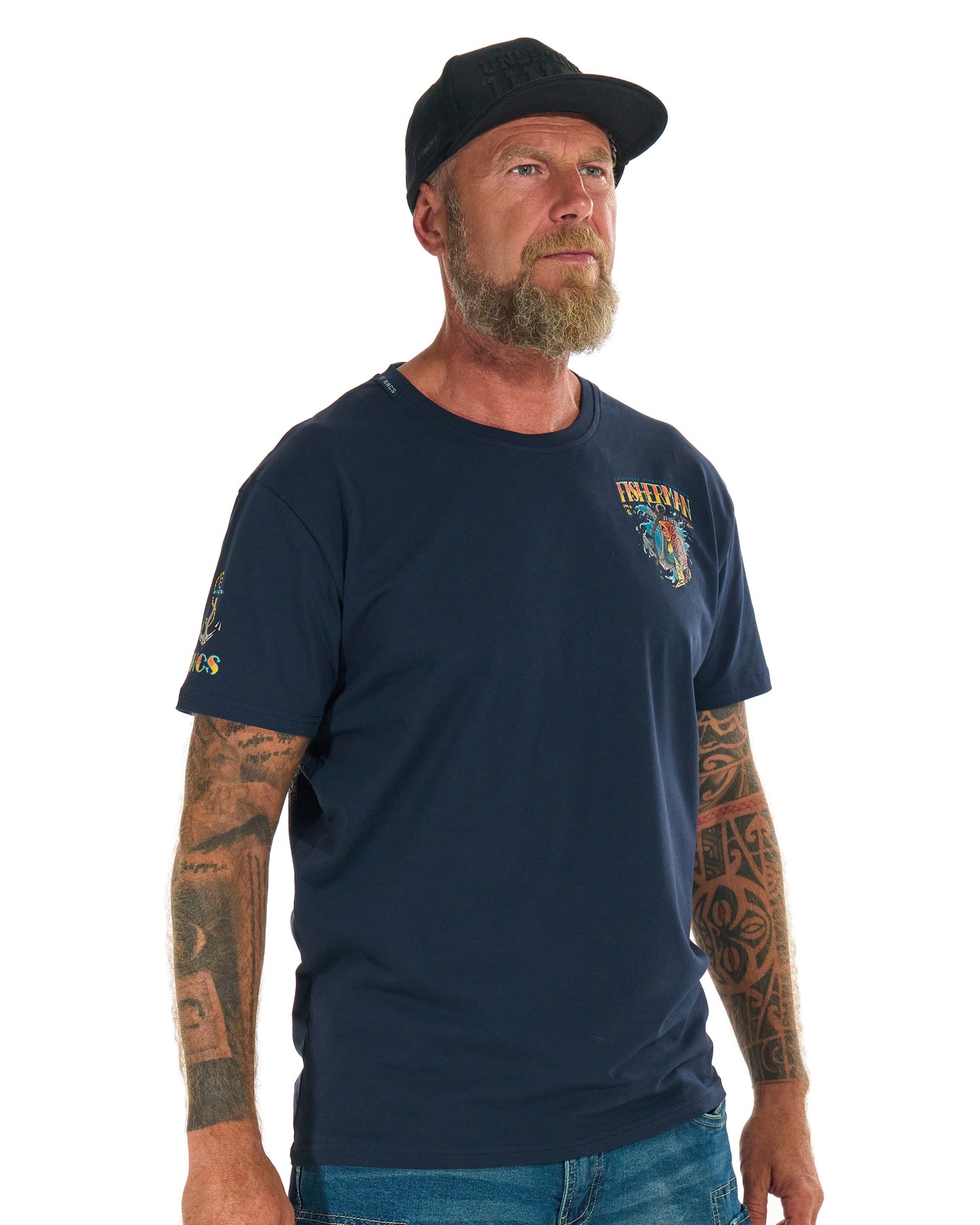 FISHERMAN IV Men's T-Shirt BLUE