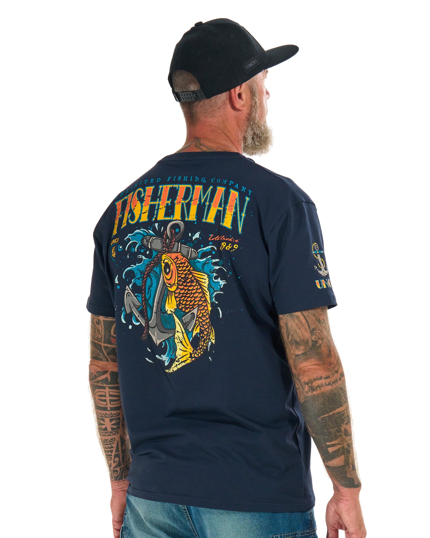 FISHERMAN IV Men's T-Shirt BLUE
