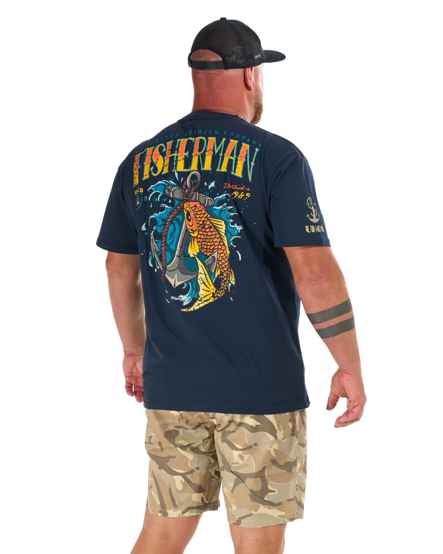 FISHERMAN IV Men's T-Shirt BLUE