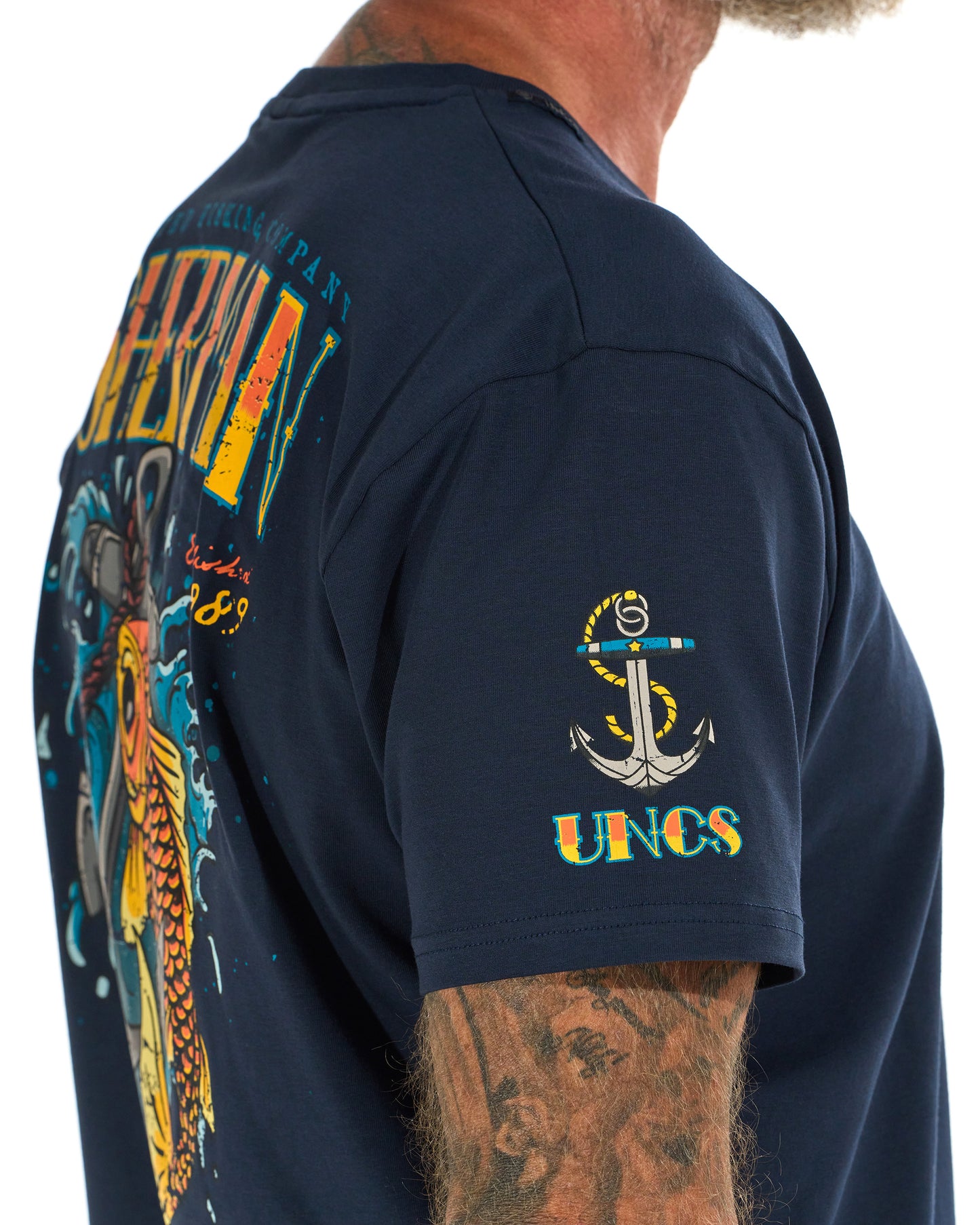FISHERMAN IV Men's T-Shirt BLUE