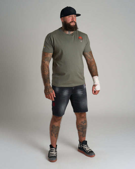 SKULL III Men's T-Shirt KHAKI