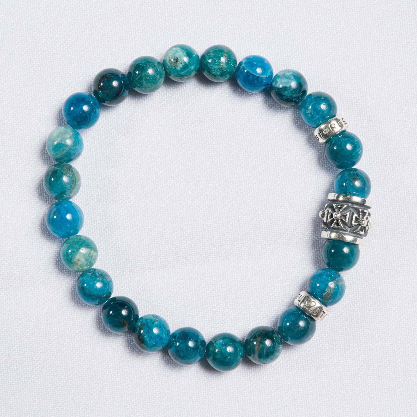 Bracelet Apatite shiny 8 mm