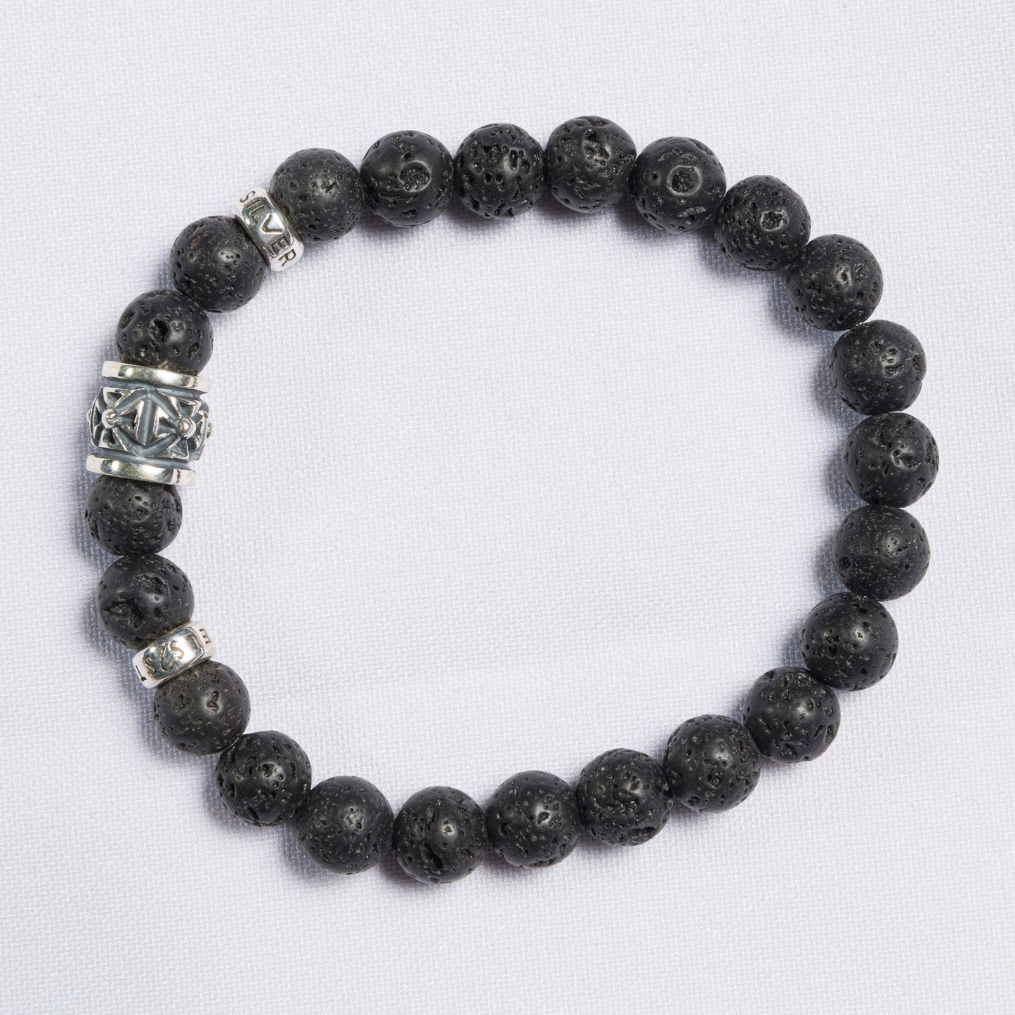 Bracelet Lava stone matt 8 mm