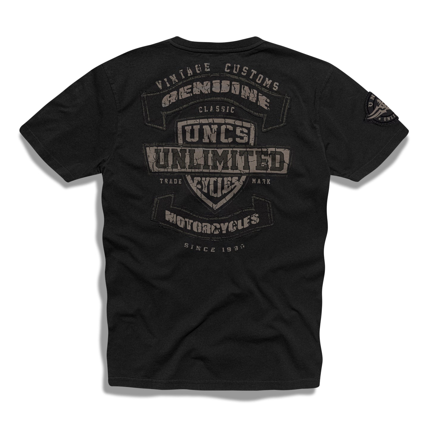 VINTAGE VIII Men's T-Shirt BLACK