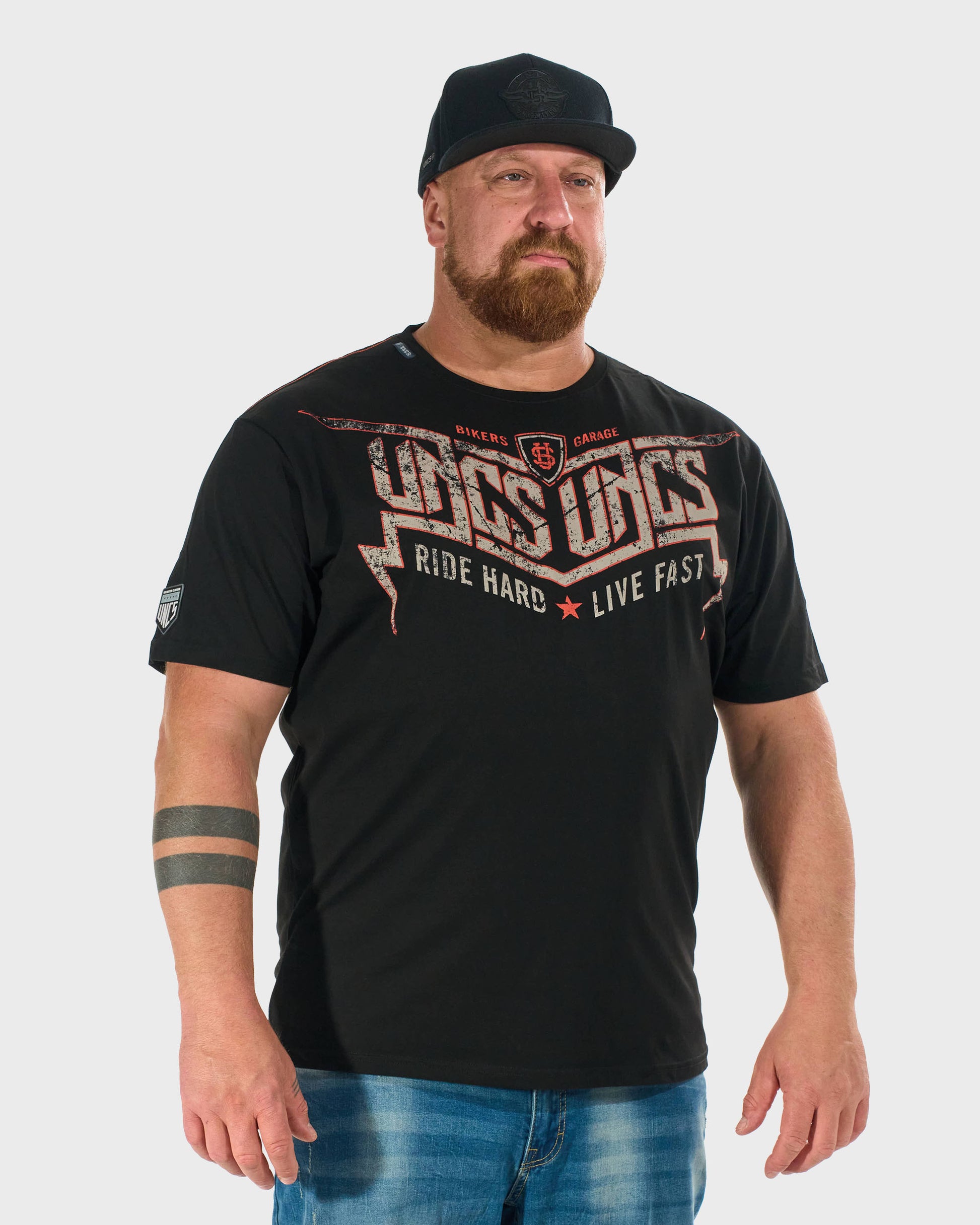 STORM Men's T-Shirt BLACK/ORANGE