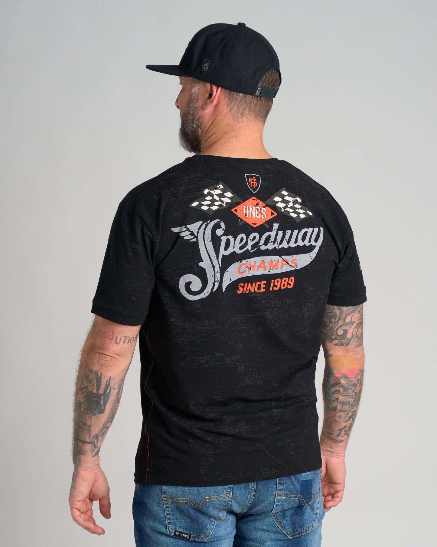 SPEEDWAY Men's T-Shirt BLACK