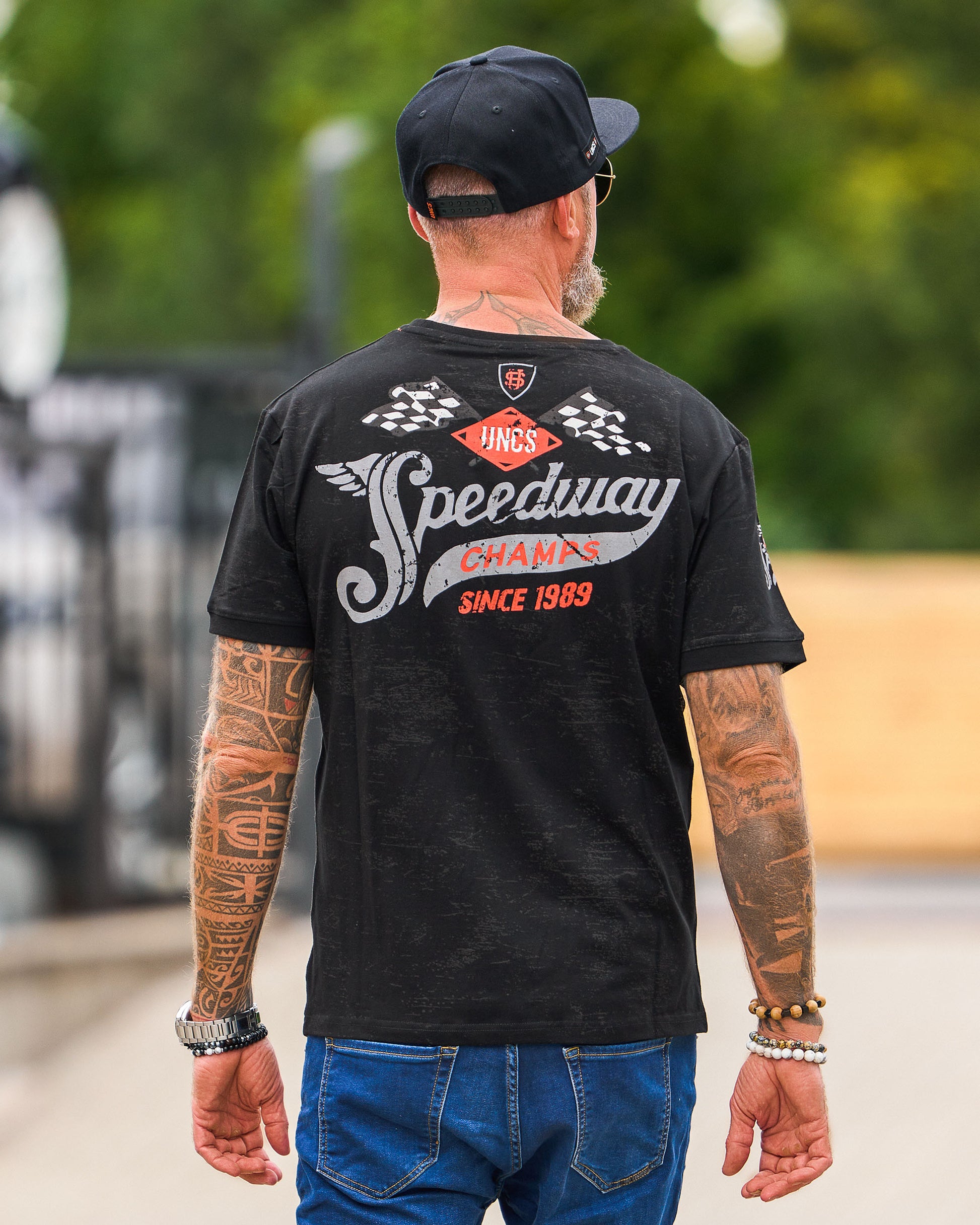 SPEEDWAY Men's T-Shirt BLACK