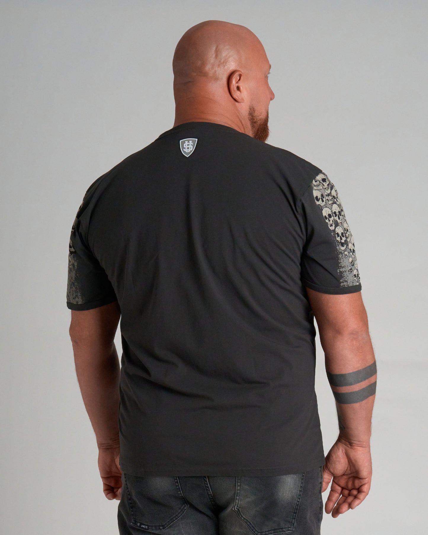MALLORY IV Men's T-Shirt BLACK/WHITE