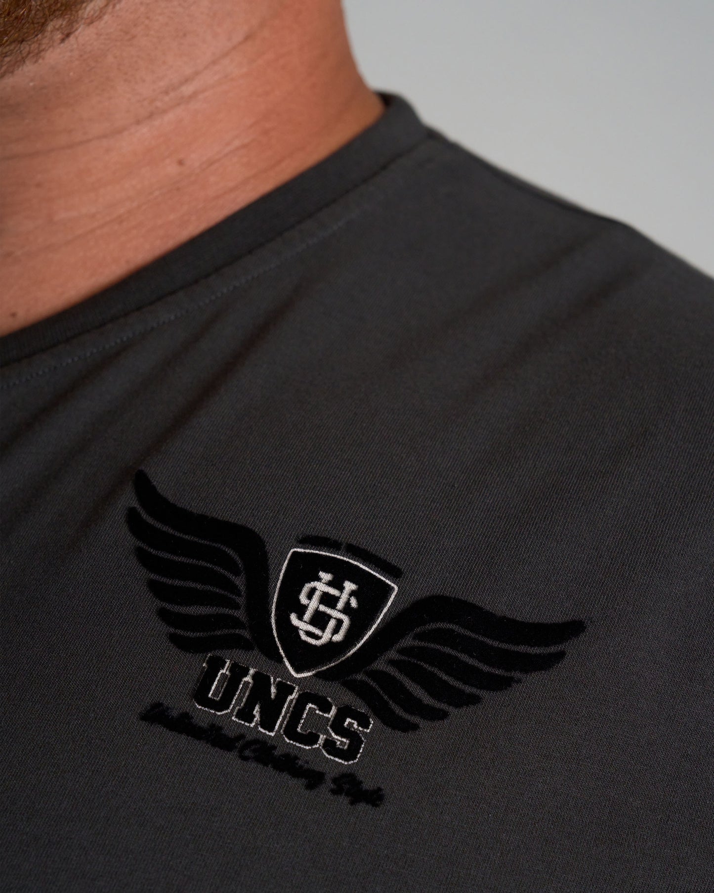 MALLORY IV Men's T-Shirt BLACK/WHITE