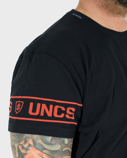 BRADY II Men's T-Shirt BLACK/ORANGE