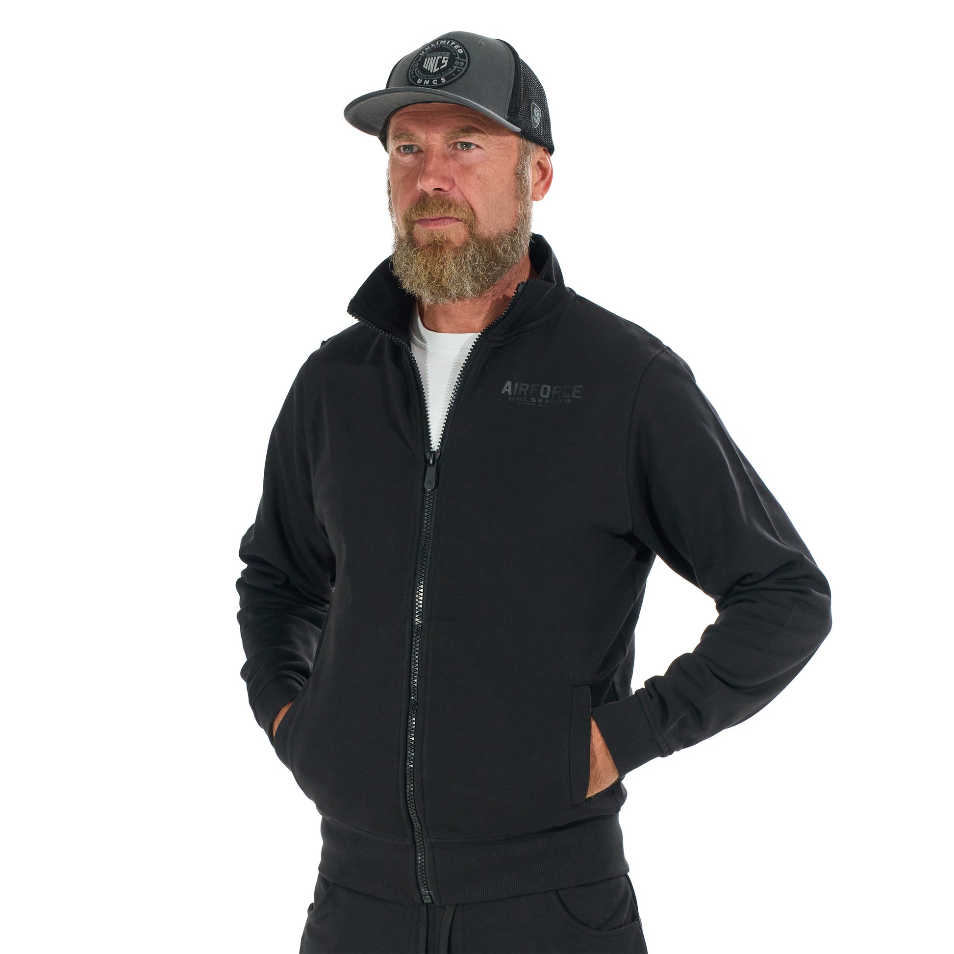 AIRFORCE IV Men's Sweatshirt BLACK