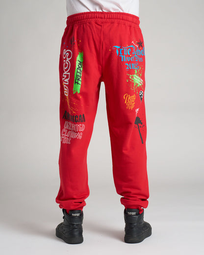 FREEDOM Men's Sweatpants RED