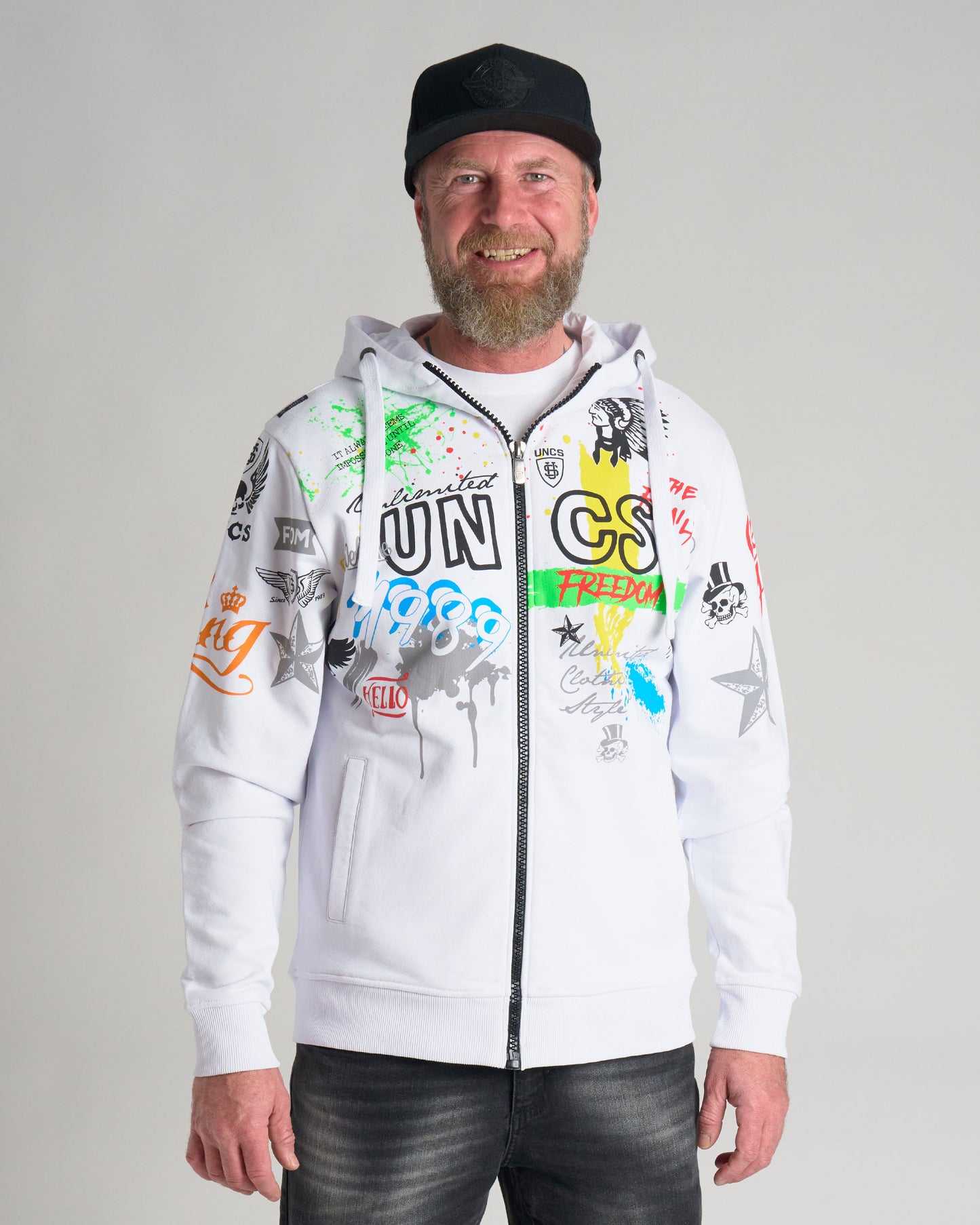 FREEDOM Men's Sweatshirt WHITE