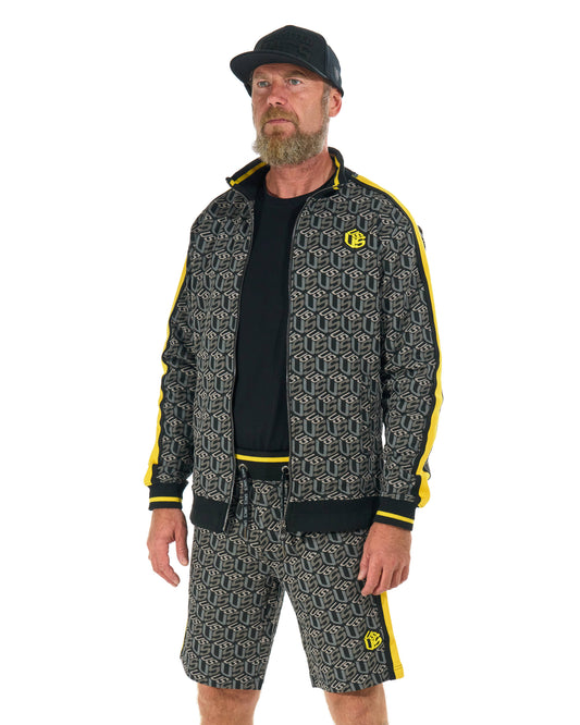 COLIN Men's Shorts BLACK/YELLOW