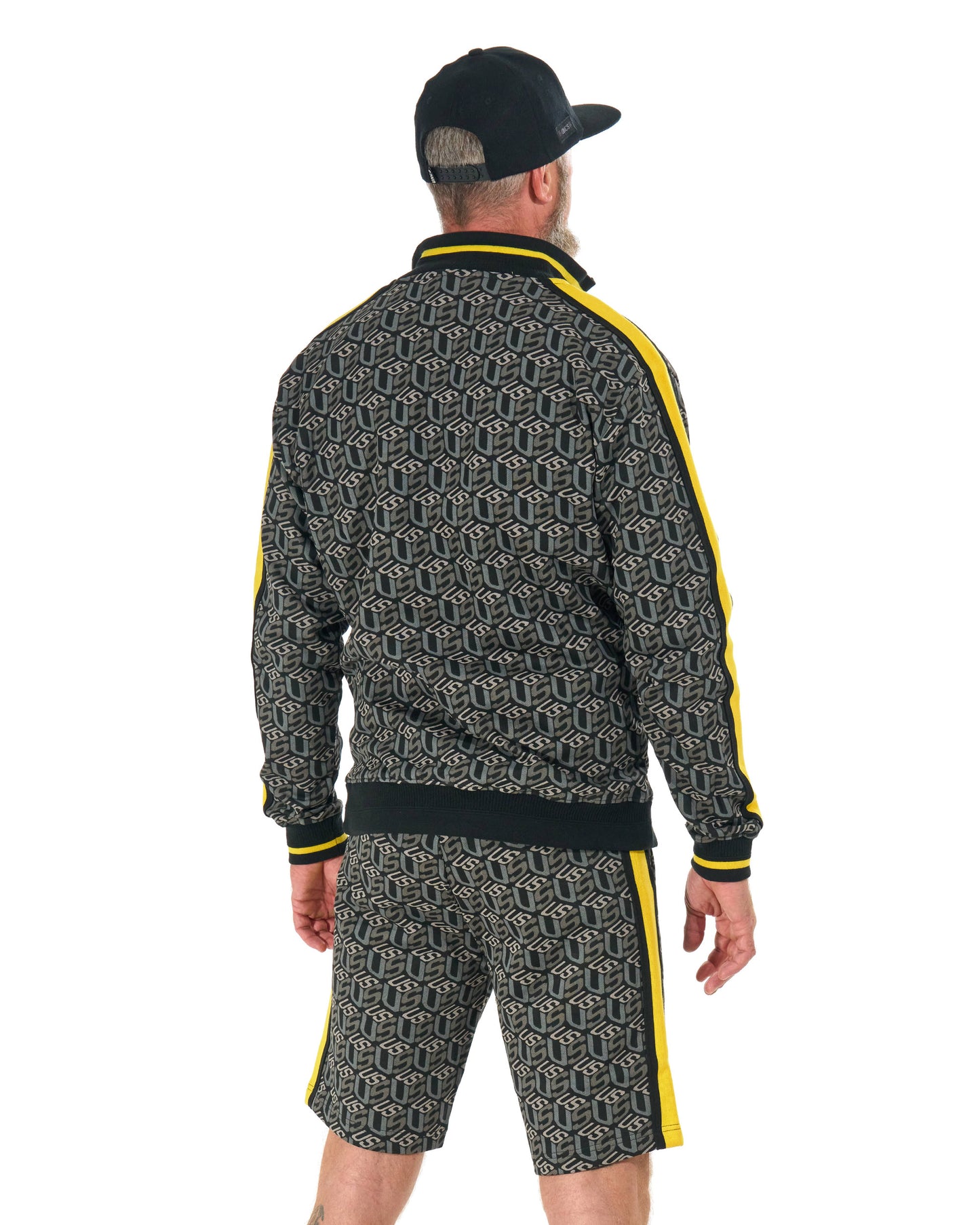 COLIN Men's Shorts BLACK/YELLOW