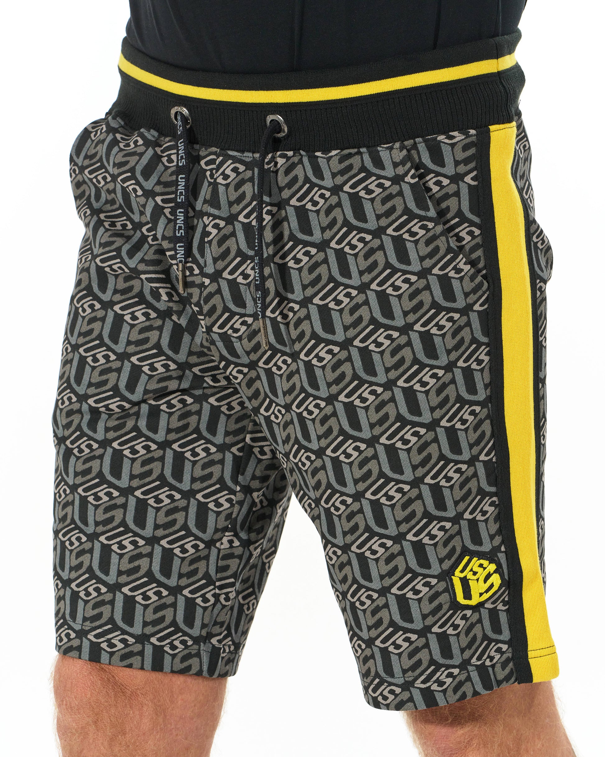 COLIN Men's Shorts BLACK/YELLOW