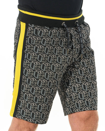 COLIN Men's Shorts BLACK/YELLOW
