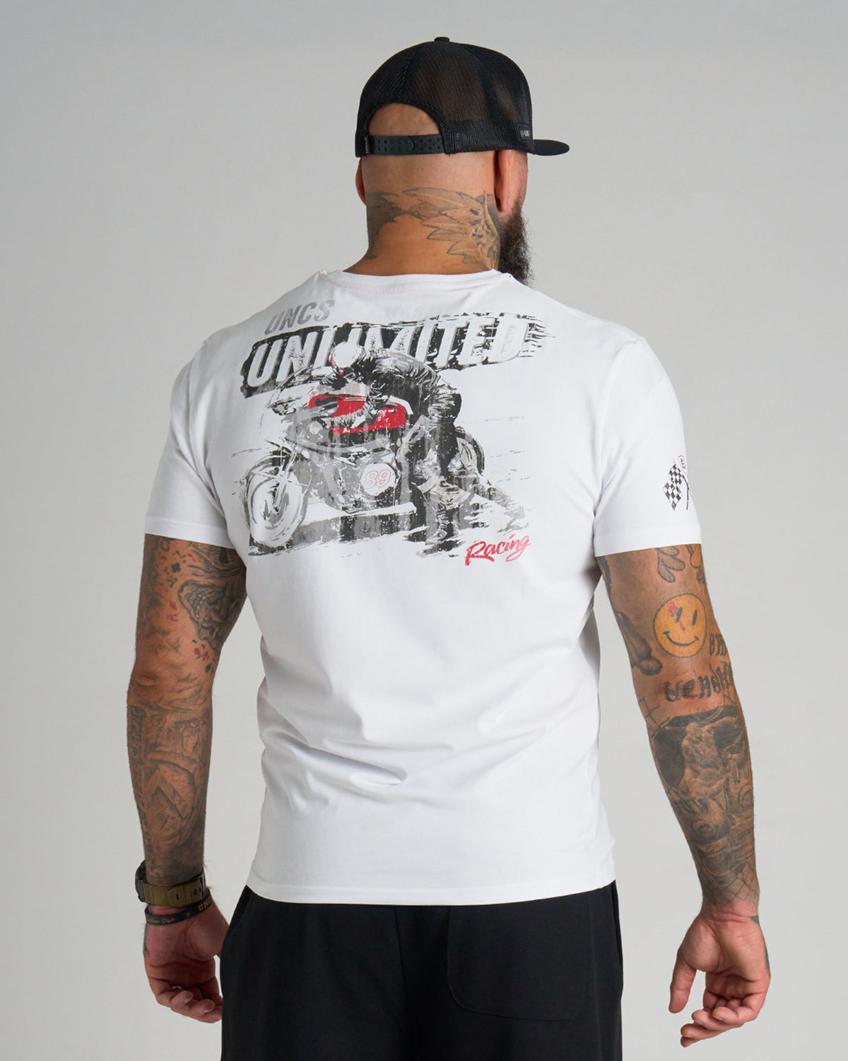 RACING Men's T-Shirt WHITE