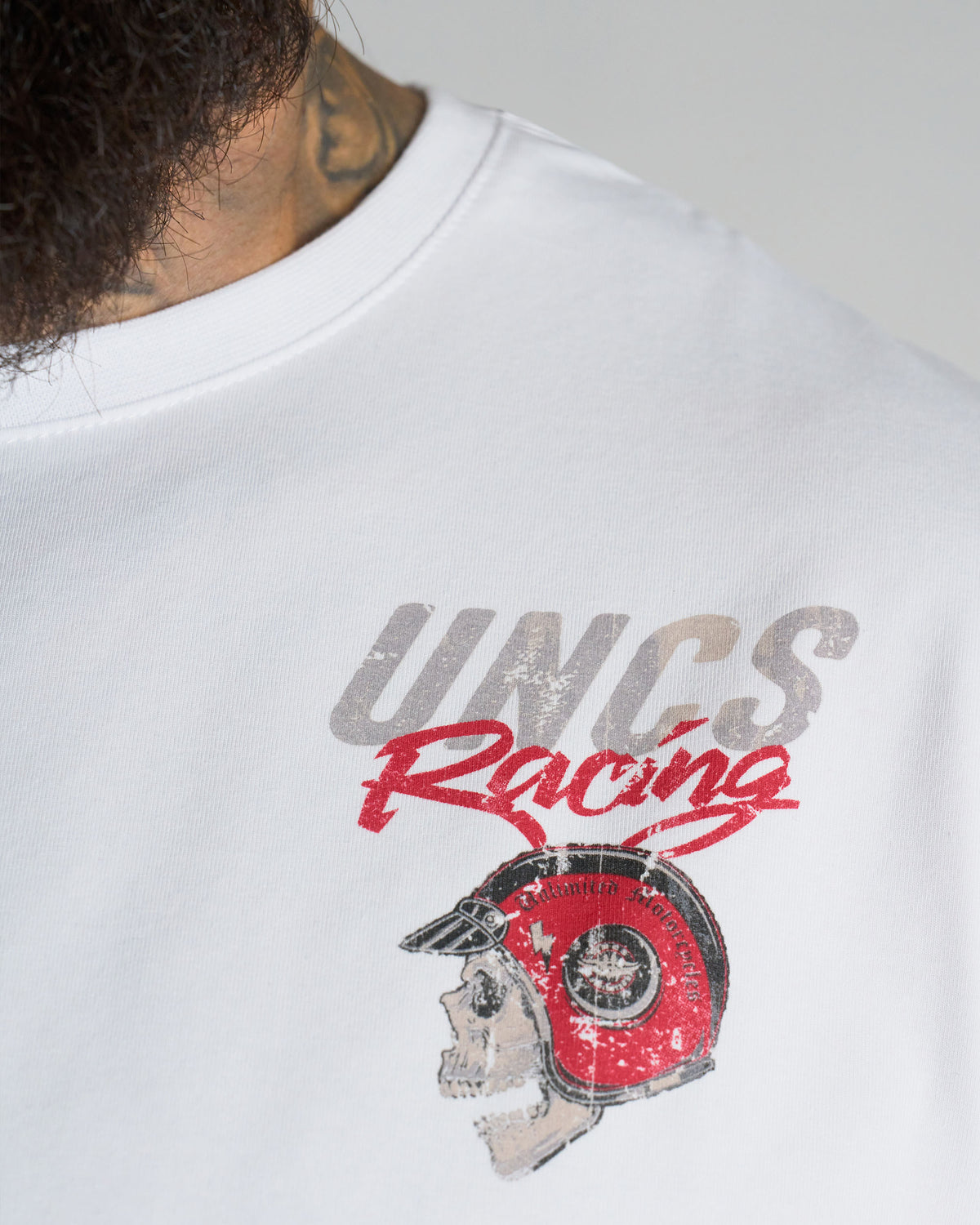 RACING Men's T-Shirt WHITE