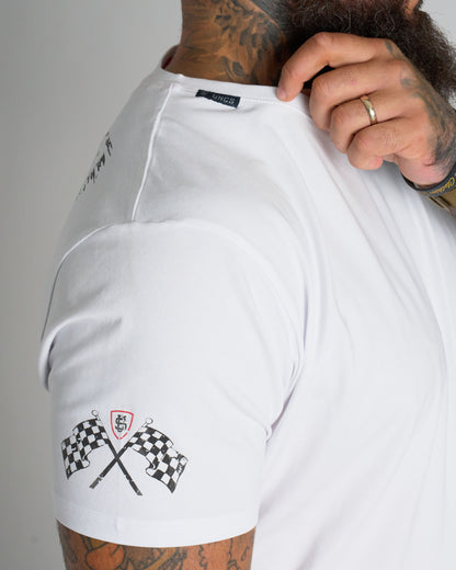 RACING Men's T-Shirt WHITE
