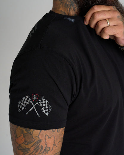 RACING Men's T-Shirt BLACK
