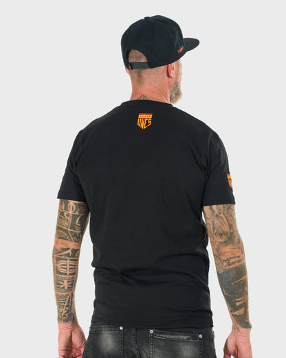 ALVARO Men's T-Shirt BLACK/ORANGE