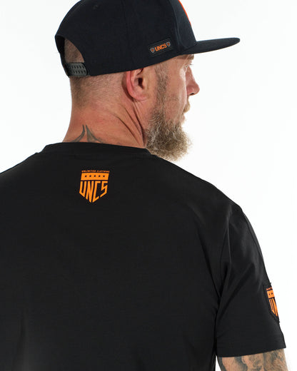 ALVARO Men's T-Shirt BLACK/ORANGE