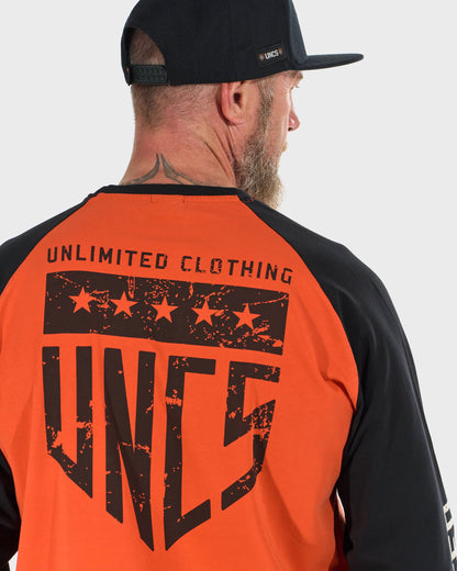 UNLIMITED II LS Men's T-Shirt ORANGE