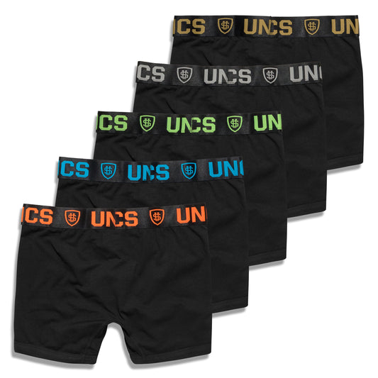 HEXAGON Underwear 5 pcs (LONG) BLACK
