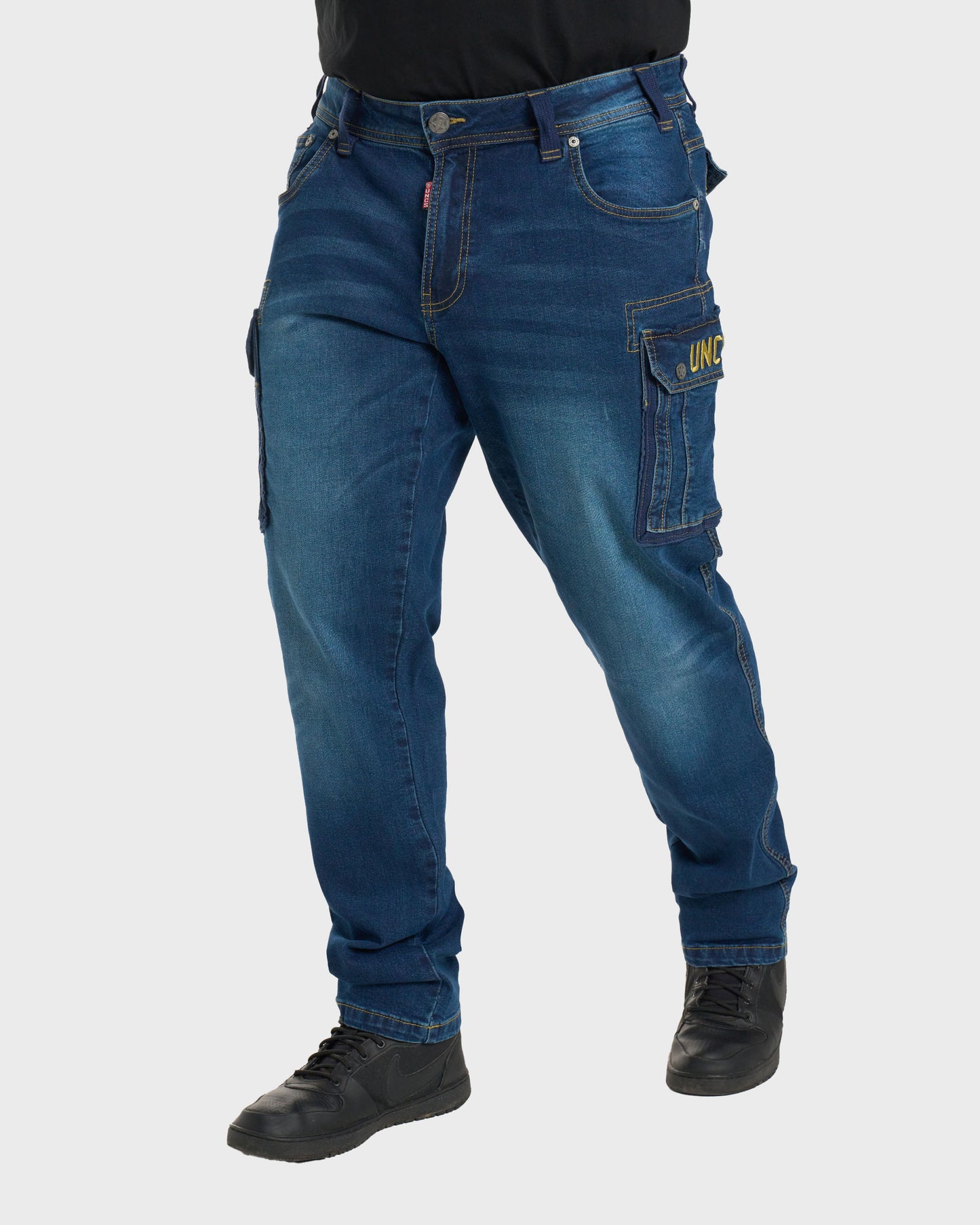 SCOTT II Men's Trousers DARK BLUE