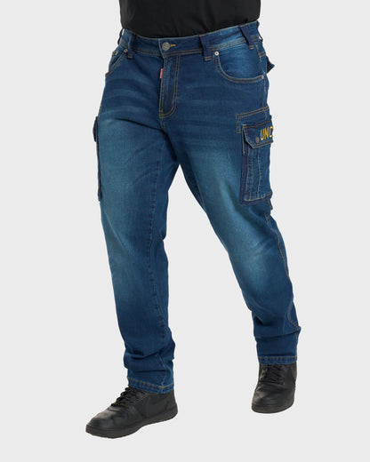 SCOTT II Men's Trousers DARK BLUE