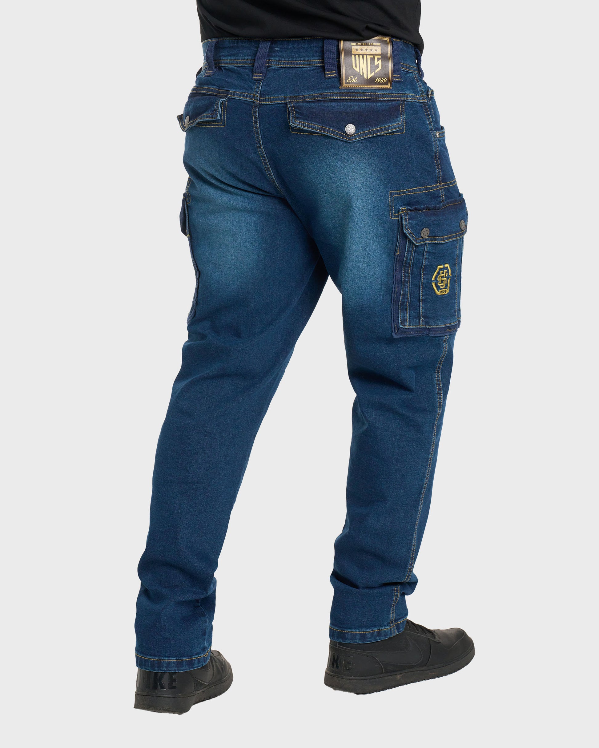 SCOTT II Men's Trousers DARK BLUE