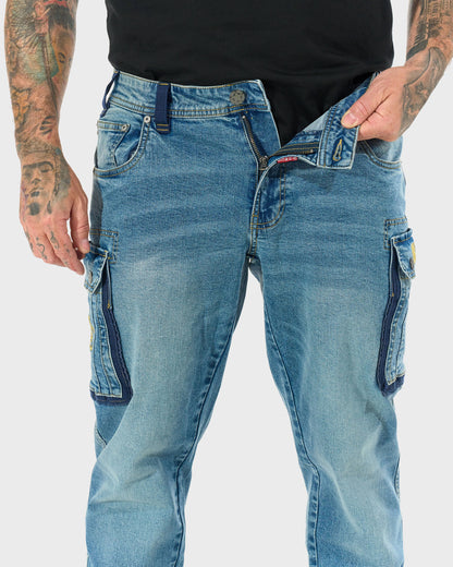 SCOTT II Men's Trousers LIGHT BLUE