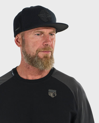 CONNOR II LS Men's T-Shirt BLACK/GREY